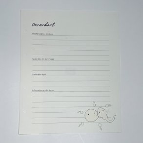 Tillgsside Barnets bog: Donorkort