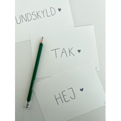 HEJ, TAK &amp; UNDSKYLD, kort A6