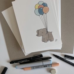 Elefant &amp; balloner