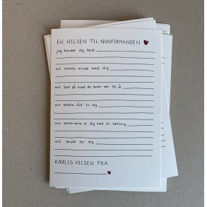 En hilsen til nonfirmanden