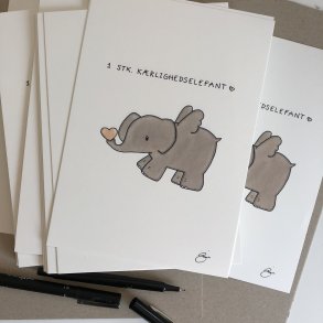 Navnetegning og kort A5